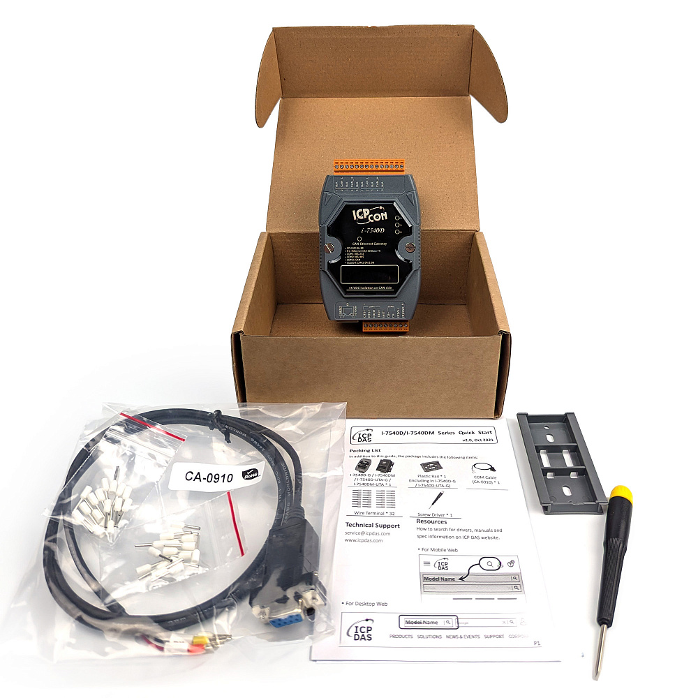 Фотообзор конвертера CAN в Ethernet ICP DAS i-7540D от АВЕОН